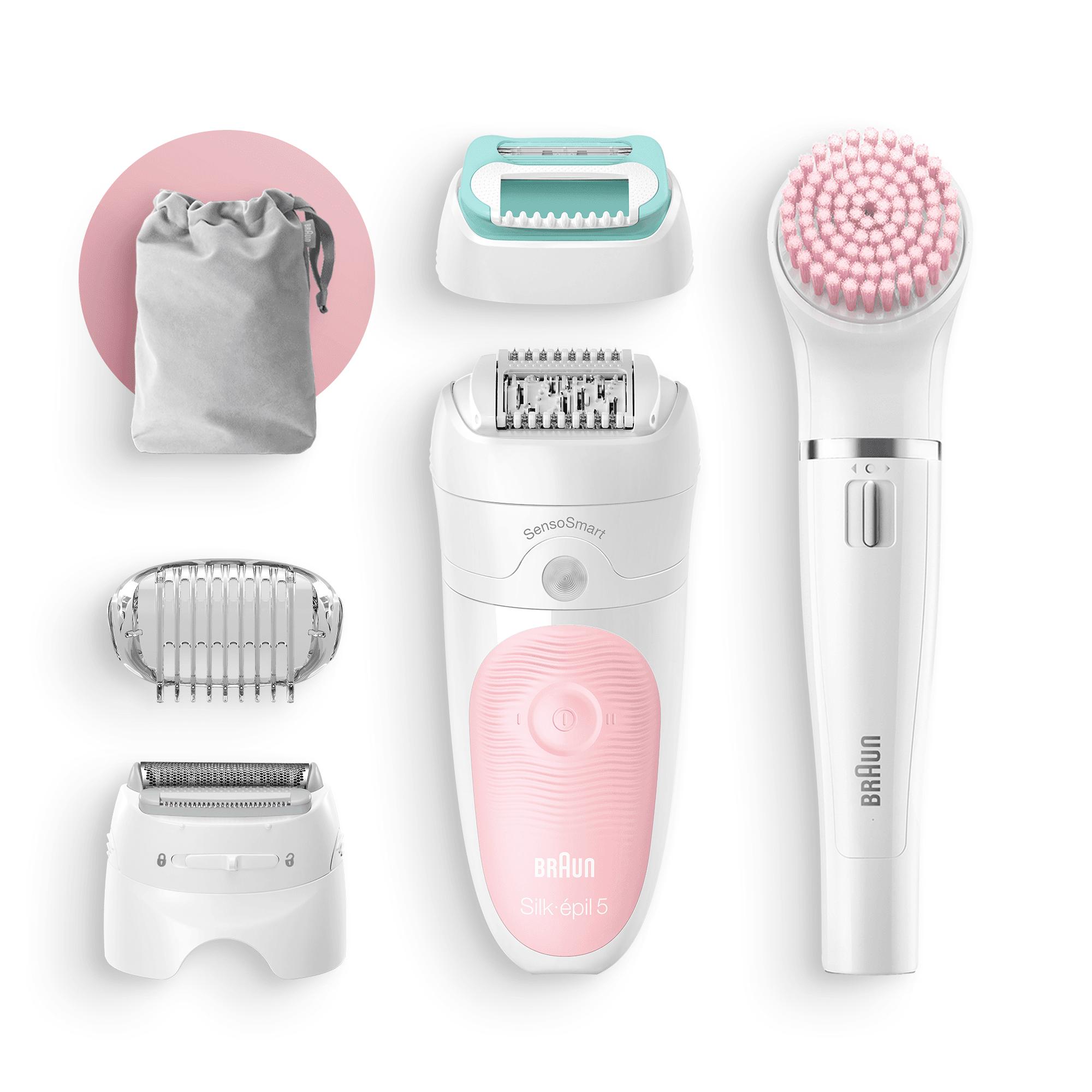 Elektrisk Epilator Braun 5875 BEAUTY SET Laddningsbar Vit Billede af Elektrisk Epilator Braun 5875 BEAUTY SET Laddningsbar Vit