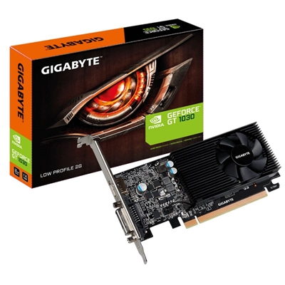 Grafikkort Gigabyte ITGPE50507 GV-N1030D5-2GL VGA NVIDIA GeForce GT 1030 LP 1257 MHz 1506 MHz Billede af Grafikkort Gigabyte ITGPE50507 GV-N1030D5-2GL VGA NVIDIA GeForce GT 1030 LP 1257 MHz 1506 MHz