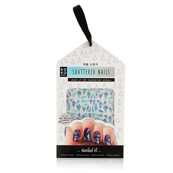 Klistermærker til Negle Shattered Nails Soko Ready (120 uds) Billede af Klistermærker til Negle Shattered Nails Soko Ready (120 uds)