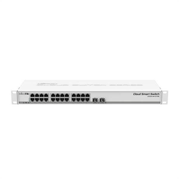 Kontakt til netværket med kontaktskab Mikrotik CSS326-24G-2S+RM 2 MB 24 G 19W Billede af Kontakt til netværket med kontaktskab Mikrotik CSS326-24G-2S+RM 2 MB 24 G 19W