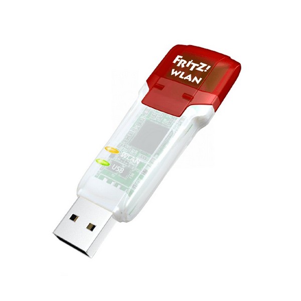 Wi-Fi-netværkskort Fritz! AC860 5 GHz 866 Mbps USB Gennemsigtig Rød Billede af Wi-Fi-netværkskort Fritz! AC860 5 GHz 866 Mbps USB Gennemsigtig Rød