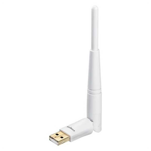 Wi-Fi USB-adapter Edimax Pro NADAIN0206 EW-7711UAN V2 Bluetooth Windows 7/ 8/ 8.1/ 10 Linux Mac OS Hvid Billede af Wi-Fi USB-adapter Edimax Pro NADAIN0206 EW-7711UAN V2 Bluetooth Windows 7/ 8/ 8.1/ 10 Linux Mac OS Hvid